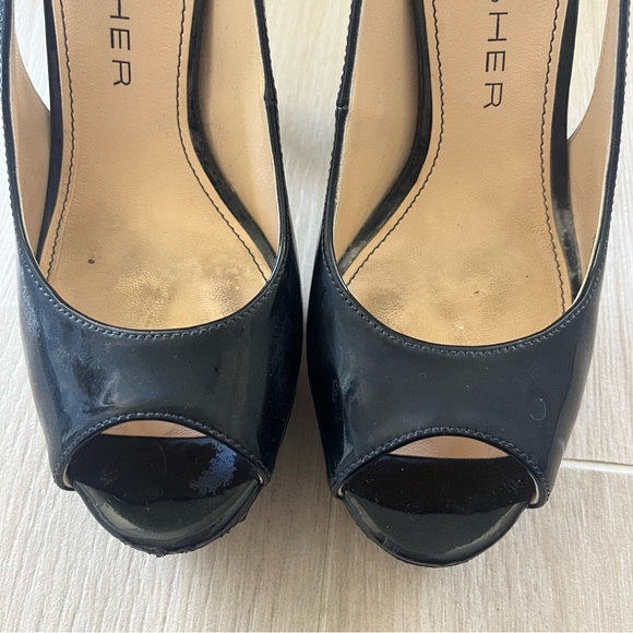 Marc Fisher Tumbler Peep Toe heels Size 7 - Picture 2 of 9